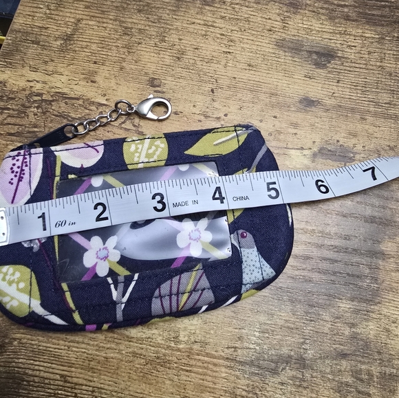 Vera Bradley Floral Blue Coin Purse - Picture 6 of 8